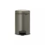 Cubo de basura Brabantia 113246 3 L redondo platino