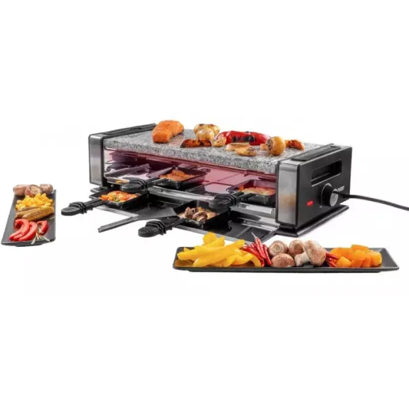Raclette y parrilla Unold Delice Basic 1200 W 8 personas negro acero inoxidable