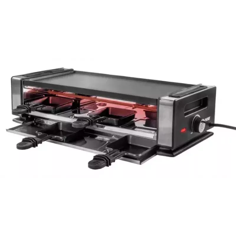 Raclette y parrilla Unold Delice Basic 1200 W 8 personas negro acero inoxidable