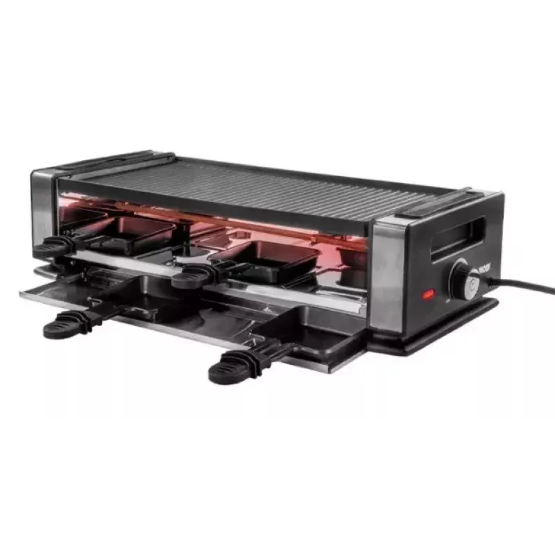 Raclette y parrilla Unold Delice Basic 1200 W 8 personas negro acero inoxidable