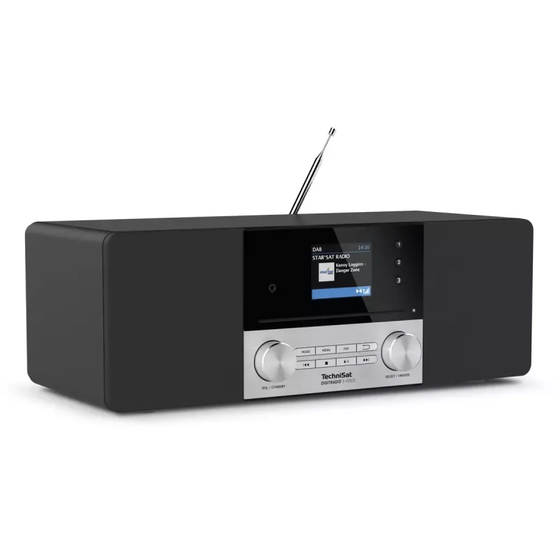 Radio digital TechniSat DIGITRADIO 3 VOICE negro plata