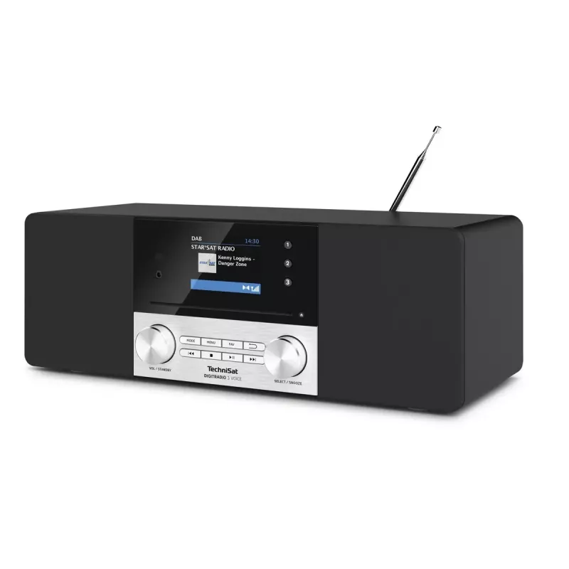 Radio digital TechniSat DIGITRADIO 3 VOICE negro plata