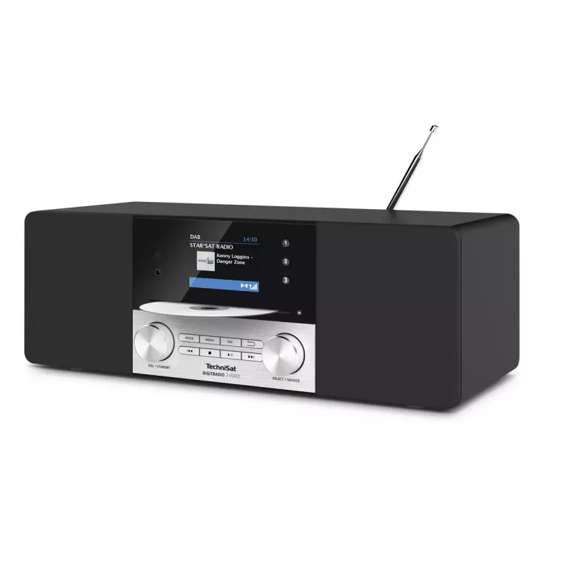 Radio digital TechniSat DIGITRADIO 3 VOICE negro plata