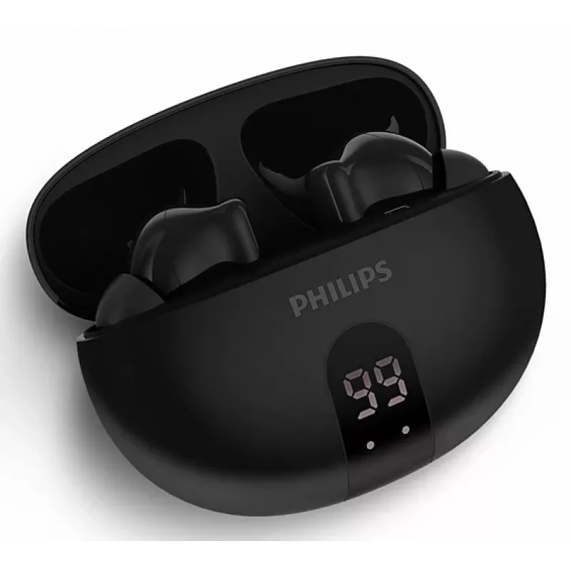 Auriculares inalámbricos in-ear Philips TAT2520BK/00 — Bluetooth, 20–20000 Hz, alcance 10 m, 40 g, negro