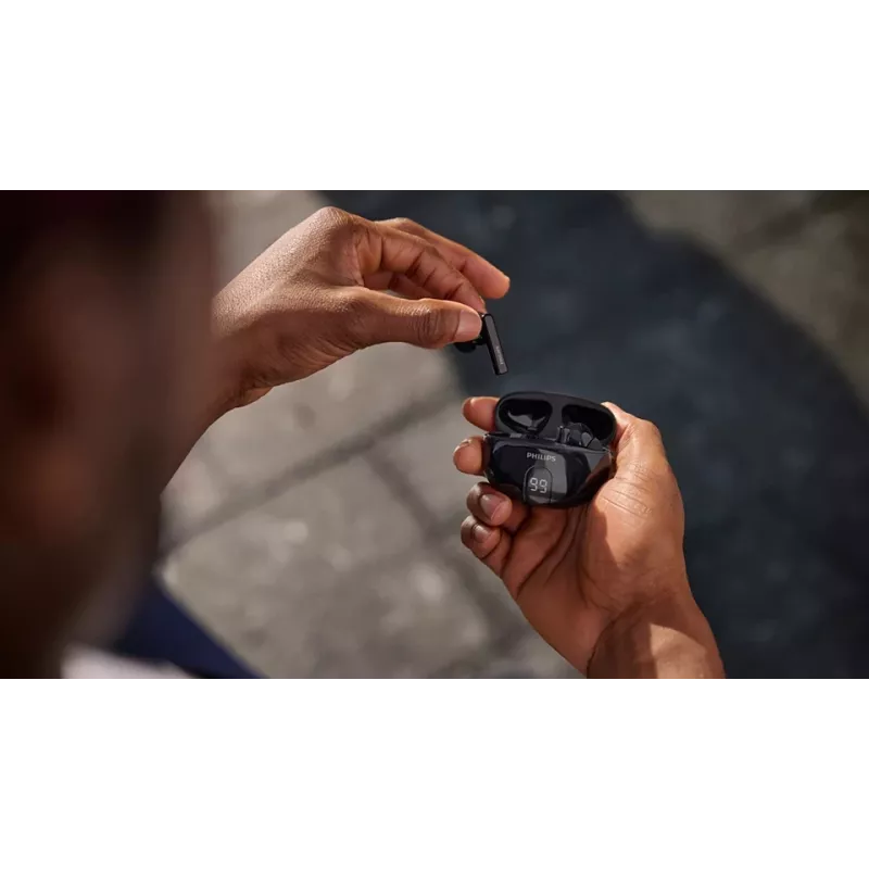 Auriculares inalámbricos in-ear Philips TAT2520BK/00 — Bluetooth, 20–20000 Hz, alcance 10 m, 40 g, negro