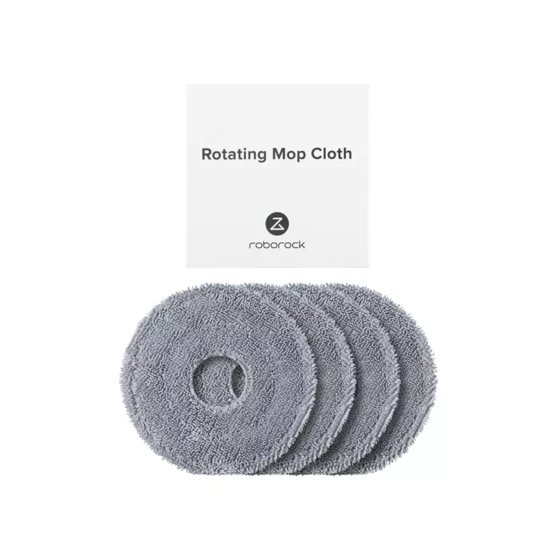 Paño de limpieza para robot aspirador Xiaomi Roborock gris, pack de 4