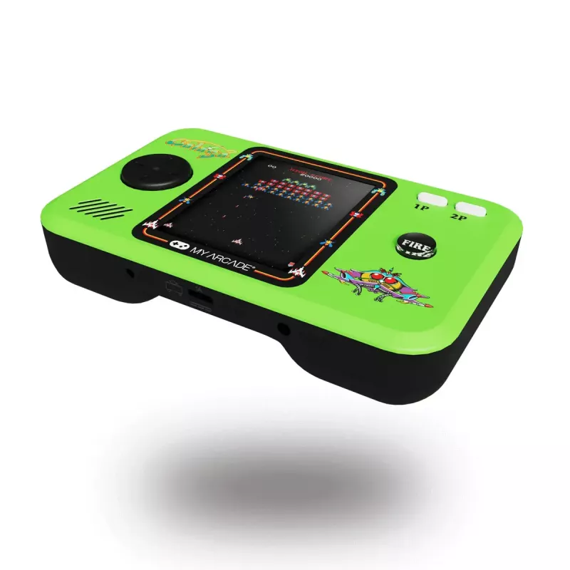 Consola de juegos portátil sin marca My Arcade GALAGA Pocket Player Pro — pantalla de 6,98 cm (2,75 pulgadas), D-Pad, 3,5 mm, USB/pila AA