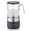 Espumador de leche Graef MS802 automático — 600 W, jarra de cristal, acero inoxidable y negro