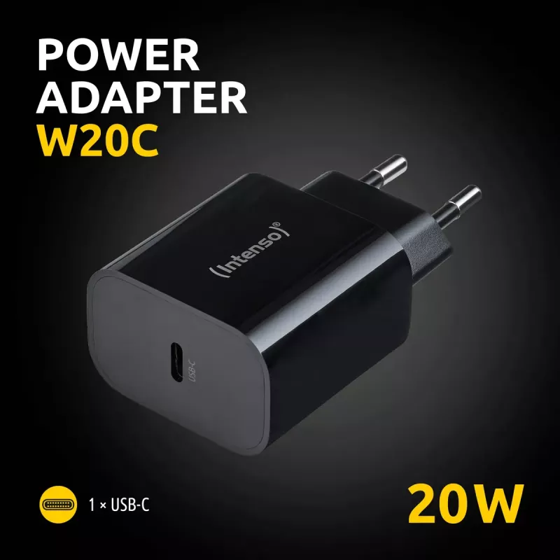 Fuente de alimentación Intenso W20C 20W USB-C negra
