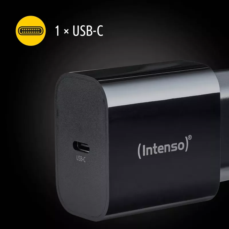 Fuente de alimentación Intenso W20C 20W USB-C negra