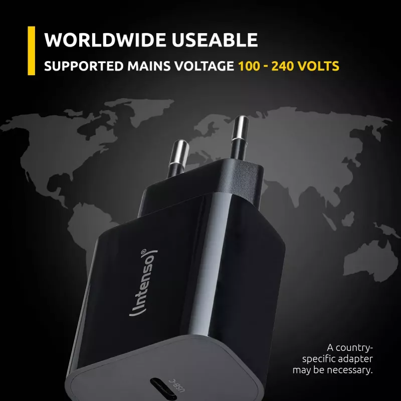 Fuente de alimentación Intenso W20C 20W USB-C negra