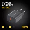 Fuente de alimentación Intenso W30AC 30 W USB-A USB-C negra