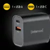 Fuente de alimentación Intenso W30AC 30 W USB-A USB-C negra