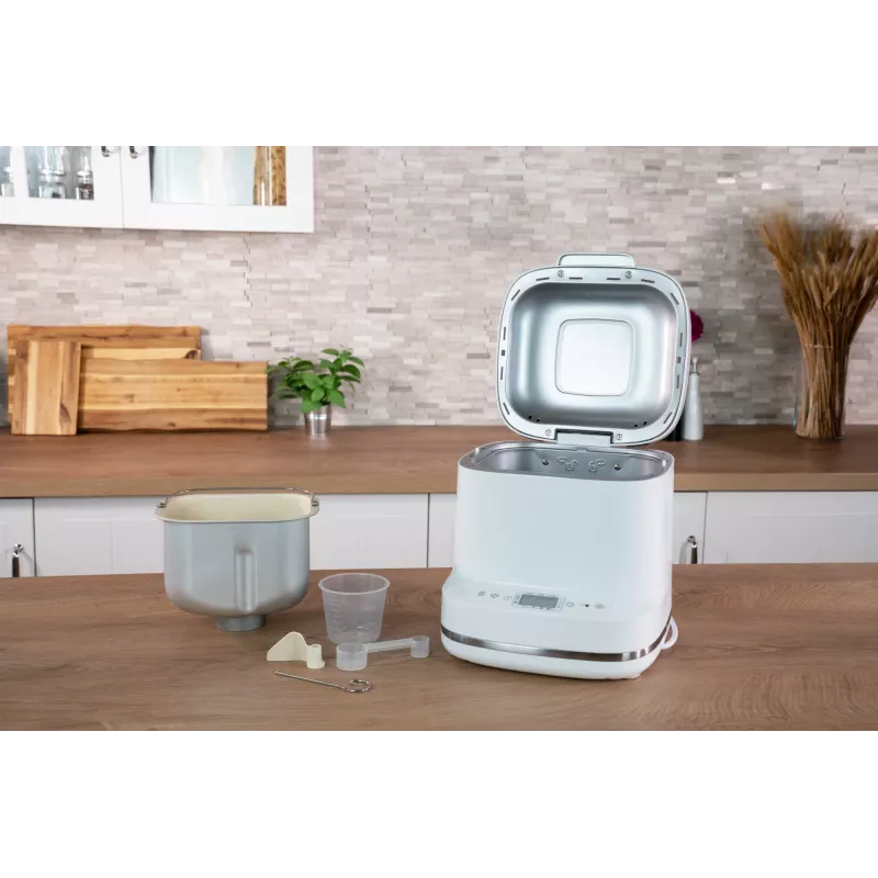 Máquina de pan Unold Esge Backmeister Bernd 68120 — 550 W, peso máx. del pan 1 kg, blanca, carcasa de plástico