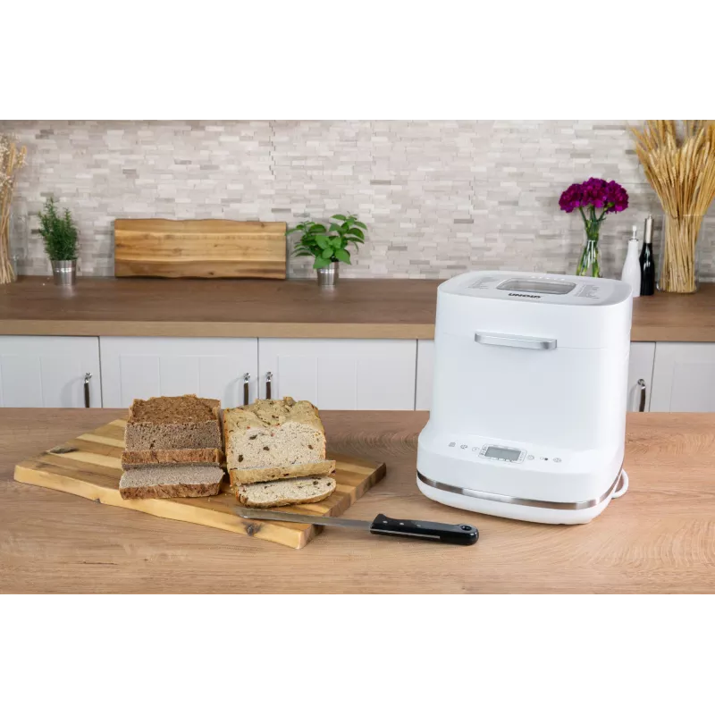 Máquina de pan Unold Esge Backmeister Bernd 68120 — 550 W, peso máx. del pan 1 kg, blanca, carcasa de plástico