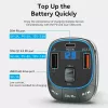 Cargador de coche Vention 3 puertos USB (USB-C + 2× USB-A) 30W/18W/5W negro