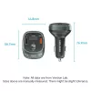 Cargador de coche Vention 3 puertos USB (USB-C + 2× USB-A) 30W/18W/5W negro
