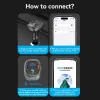 Cargador de coche Vention 3 puertos USB (USB-C + 2× USB-A) 30W/18W/5W negro