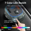 Cargador de coche Vention 3 puertos USB (USB-C + 2× USB-A) 30W/18W/5W negro