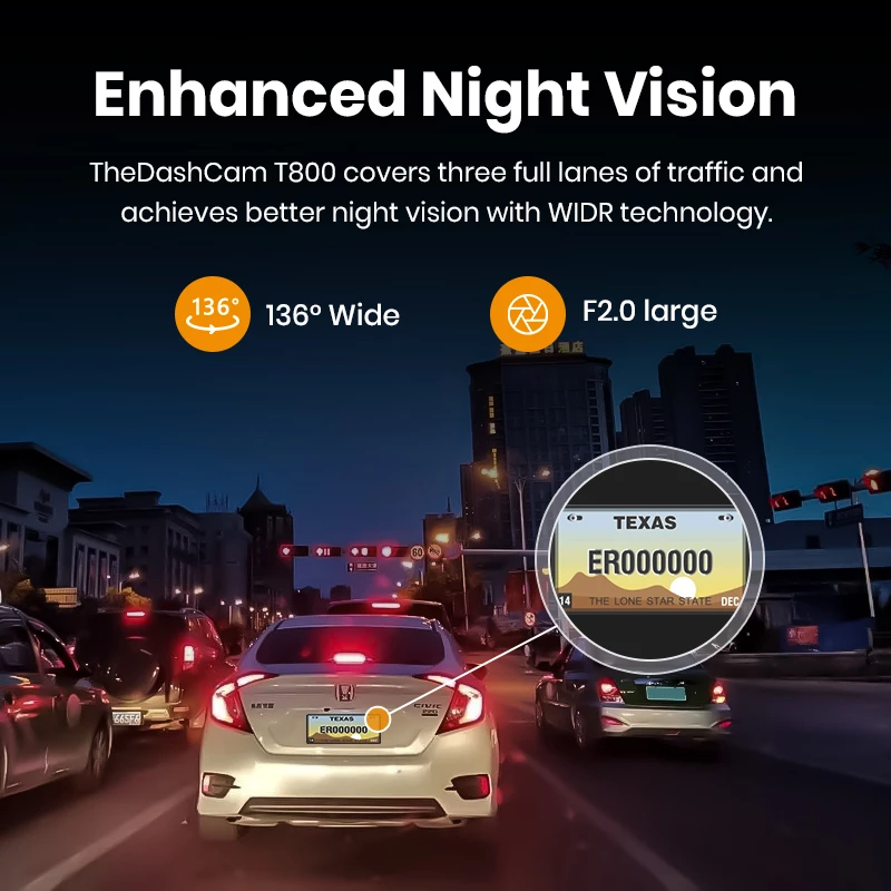 Dashcam Imou T800 4K Ultra HD Wi-Fi DC negra