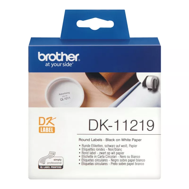 Etiqueta de impresora Brother DK-11219 blanca