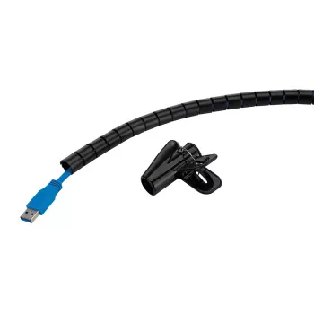 Abrazadera de gestión de cables Neomounts ADS06-140BL para cables Ø15 mm, negra