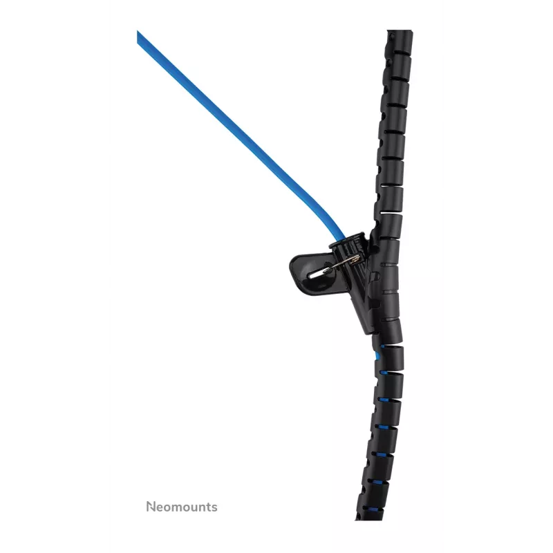 Abrazadera de gestión de cables Neomounts ADS06-140BL para cables Ø15 mm, negra
