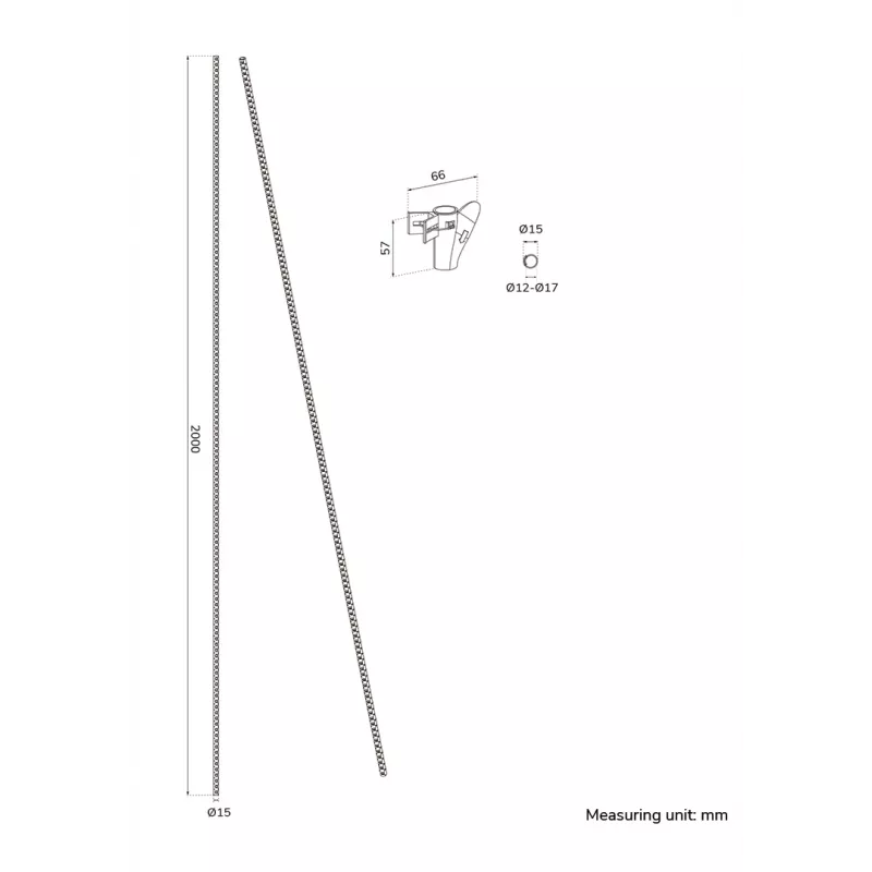 Funda de cables Neomounts ADS06-140WH Ø15 mm blanca para varios cables