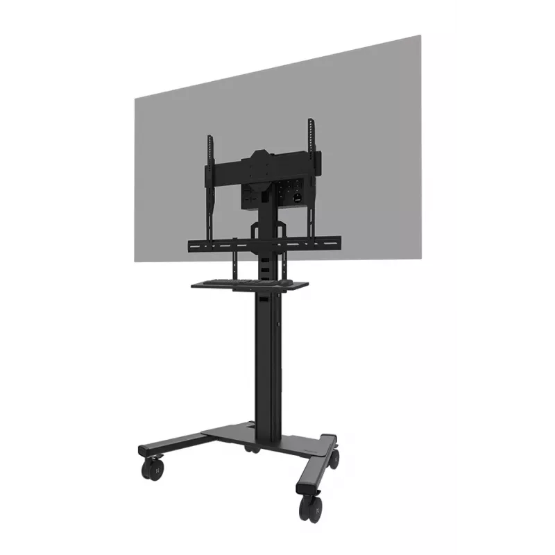 Kit de bandeja para teclado Neomounts AV40-500BL para pantallas de 43–110 inch, VESA hasta 600x400, carga máx. 2,5 kg, 900×279×640 mm