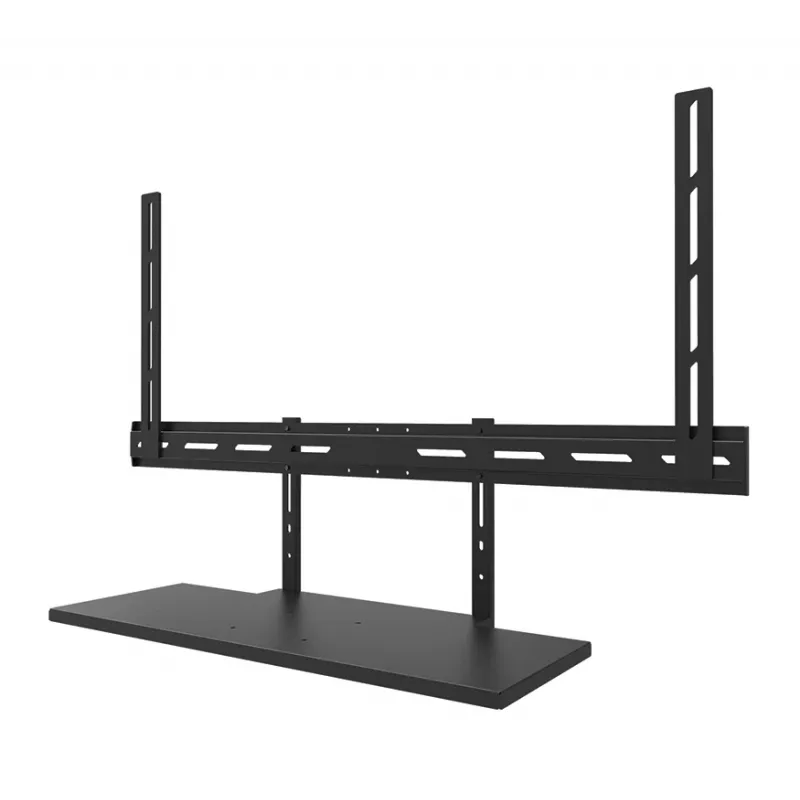 Kit de bandeja para teclado Neomounts AV40-500BL para pantallas de 43–110 inch, VESA hasta 600x400, carga máx. 2,5 kg, 900×279×640 mm