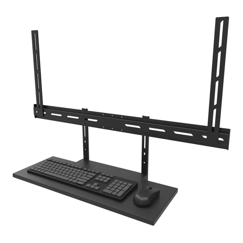 Kit de bandeja para teclado Neomounts AV40-500BL para pantallas de 43–110 inch, VESA hasta 600x400, carga máx. 2,5 kg, 900×279×640 mm