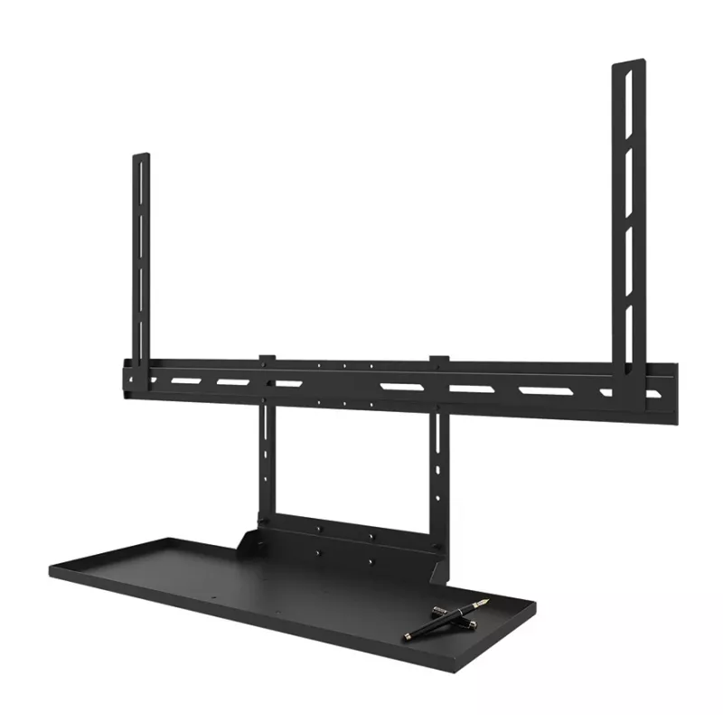Kit de bandeja para teclado Neomounts AV40-500BL para pantallas de 43–110 inch, VESA hasta 600x400, carga máx. 2,5 kg, 900×279×640 mm