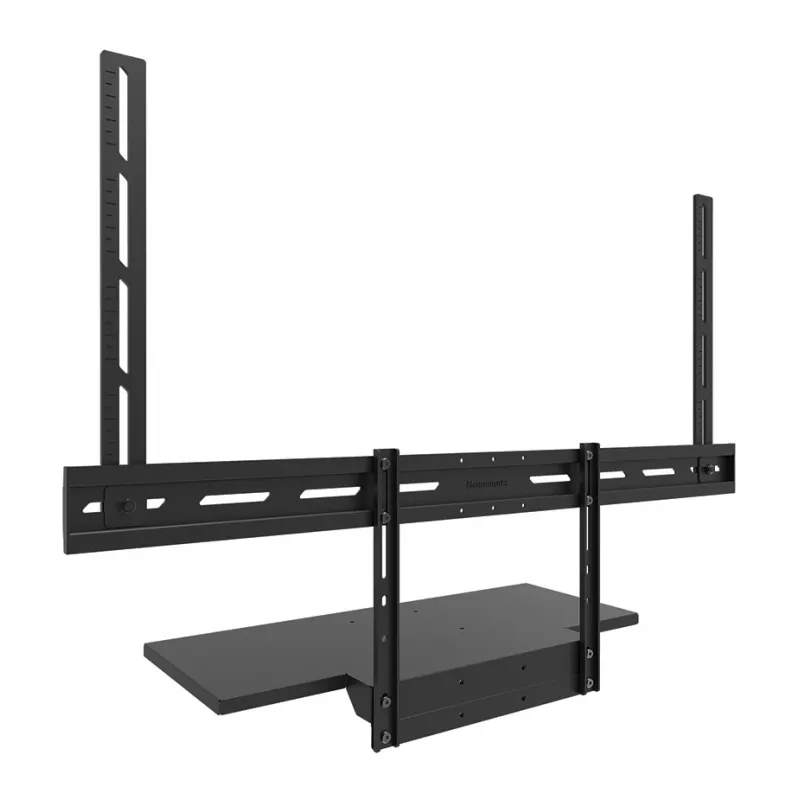 Kit de bandeja para teclado Neomounts AV40-500BL para pantallas de 43–110 inch, VESA hasta 600x400, carga máx. 2,5 kg, 900×279×640 mm