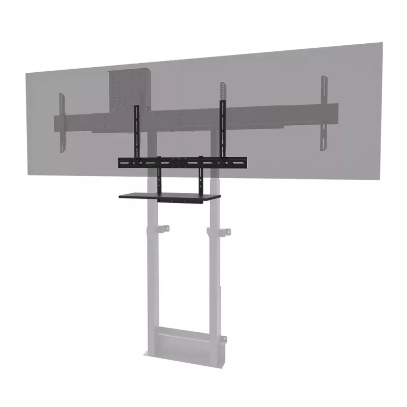 Kit de bandeja para teclado Neomounts AV40-500BL para pantallas de 43–110 inch, VESA hasta 600x400, carga máx. 2,5 kg, 900×279×640 mm