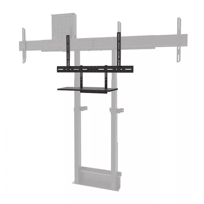 Kit de bandeja para teclado Neomounts AV40-500BL para pantallas de 43–110 inch, VESA hasta 600x400, carga máx. 2,5 kg, 900×279×640 mm