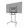 Kit de bandeja para teclado Neomounts AV40-500BL para pantallas de 43–110 inch, VESA hasta 600x400, carga máx. 2,5 kg, 900×279×640 mm