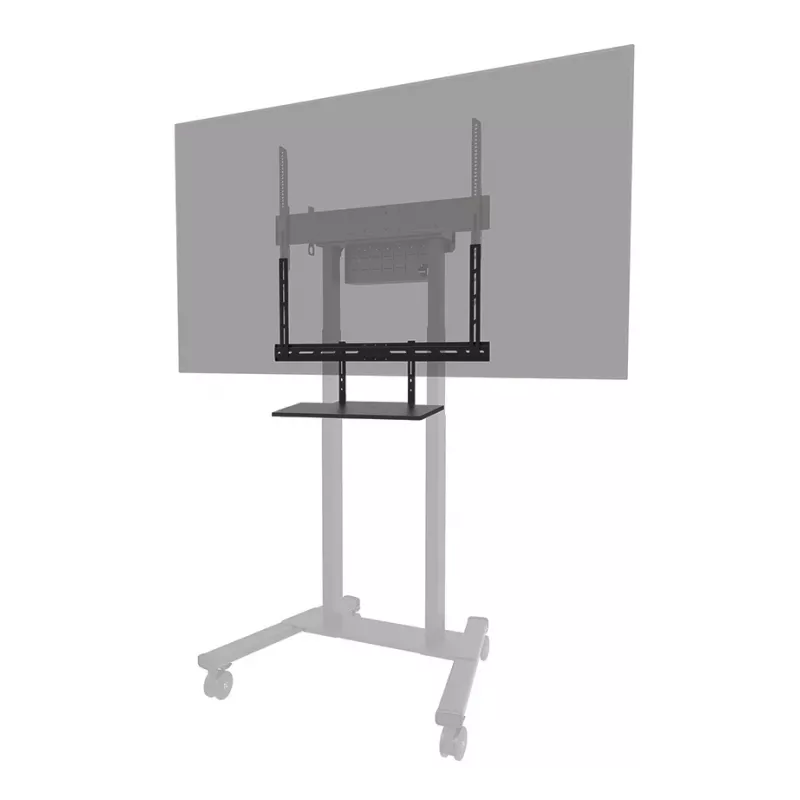 Kit de bandeja para teclado Neomounts AV40-500BL para pantallas de 43–110 inch, VESA hasta 600x400, carga máx. 2,5 kg, 900×279×640 mm