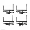 Kit de bandeja para videobar y portátil Neomounts AV60-500BL para pantallas de 43–110 inch, VESA hasta 600x400, carga máx. 8 kg, ancho 900 mm