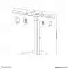 Soporte de suelo para videobar Neomounts AV80-500BL - VESA - máx. 10 kg - universal