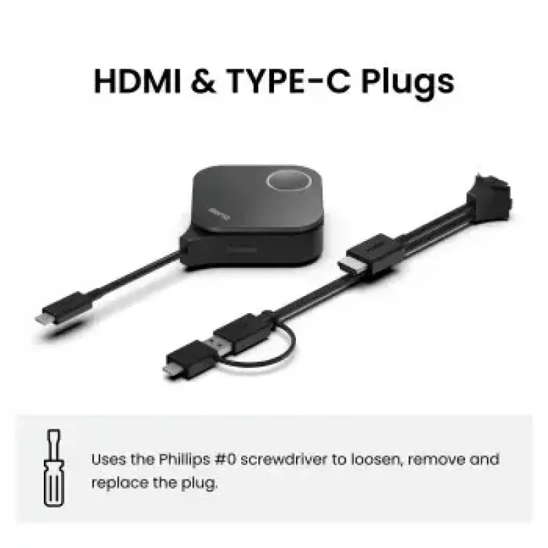 BenQ 5J.K0E28.E2A accesorio para sistema de presentación inalámbrica kit de botones negro 1 ud.