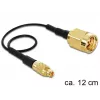 Cable coaxial DeLOCK 88471 0,12 m MMCX SMA dorado negro