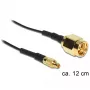 Cable coaxial DeLOCK 88471 0,12 m MMCX SMA dorado negro