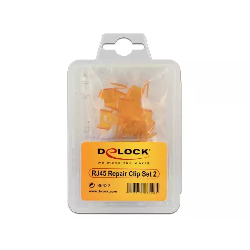 Clip para cables DeLOCK 86422 multicolor 40 uds.