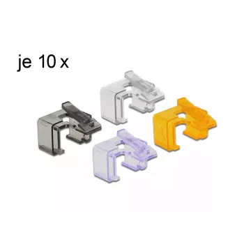 Clip para cables DeLOCK 86422 multicolor 40 uds.