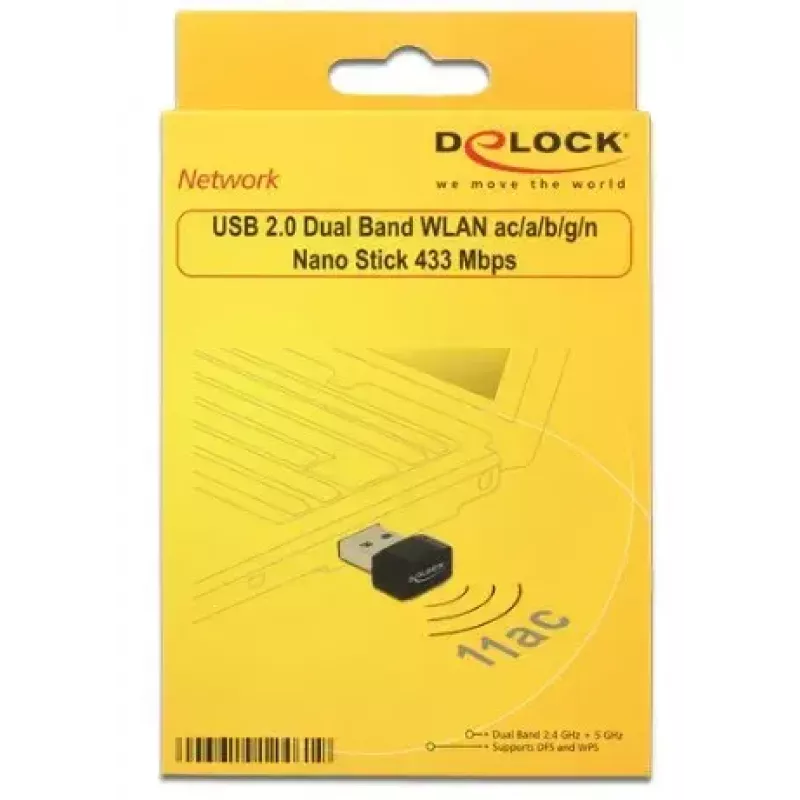 Tarjeta de red DeLOCK 12461 WLAN 433 Mbit/s