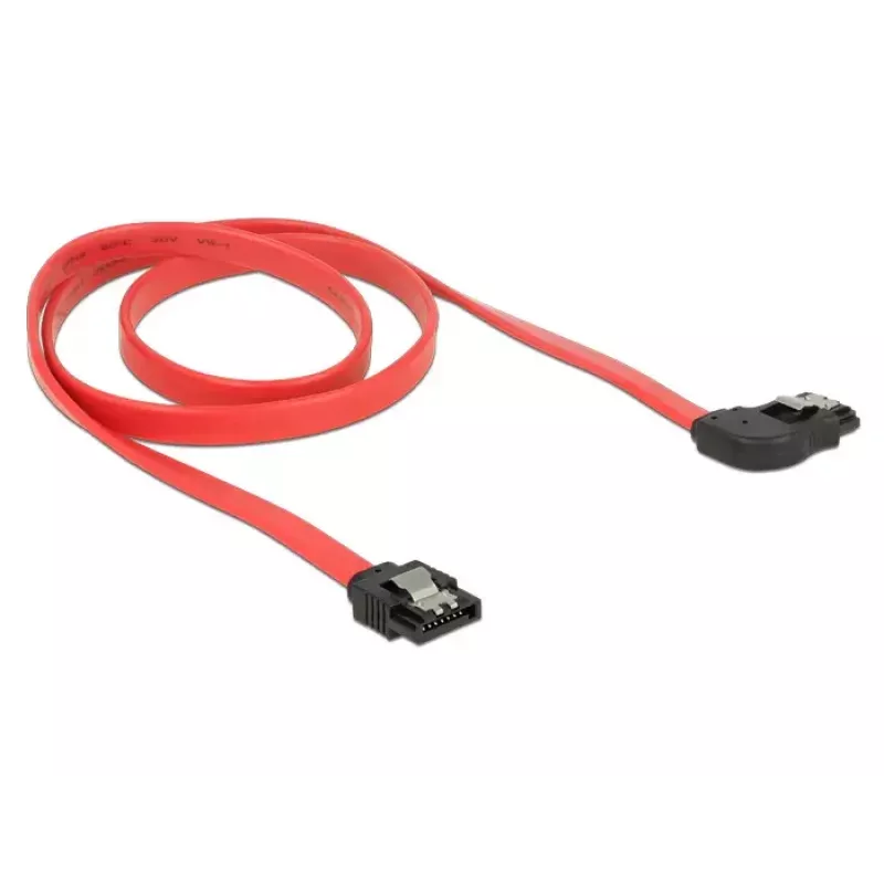 Cable SATA DeLOCK 83970 0,7 m SATA 7 pines negro rojo