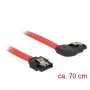 Cable SATA DeLOCK 83970 0,7 m SATA 7 pines negro rojo