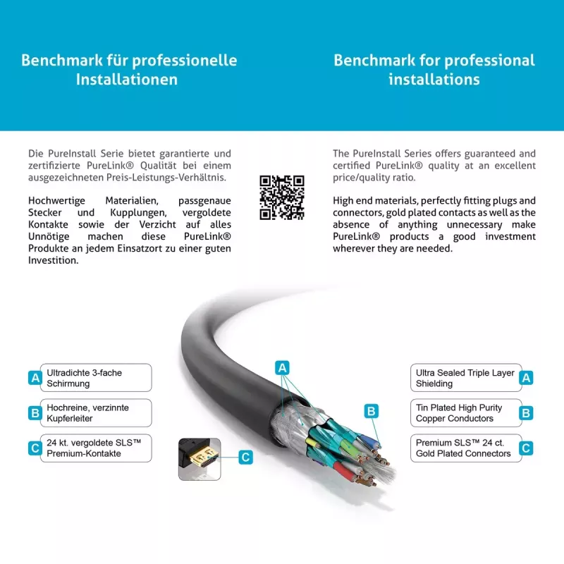 Cable HDMI PureLink PureInstall 1m PI1000-010