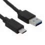 Cable USB Helos 181542 USB 3.2 Gen 2 1 m USB A USB C negro