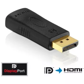 Cable adaptador DisplayPort a HDMI Innovation IT PI150 – DP a HDMI, contactos dorados, negro